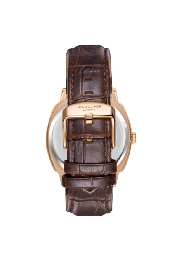 Lee Cooper Men's LEATHER Analog Watch LC08248.432 - 41 mm - Image 3